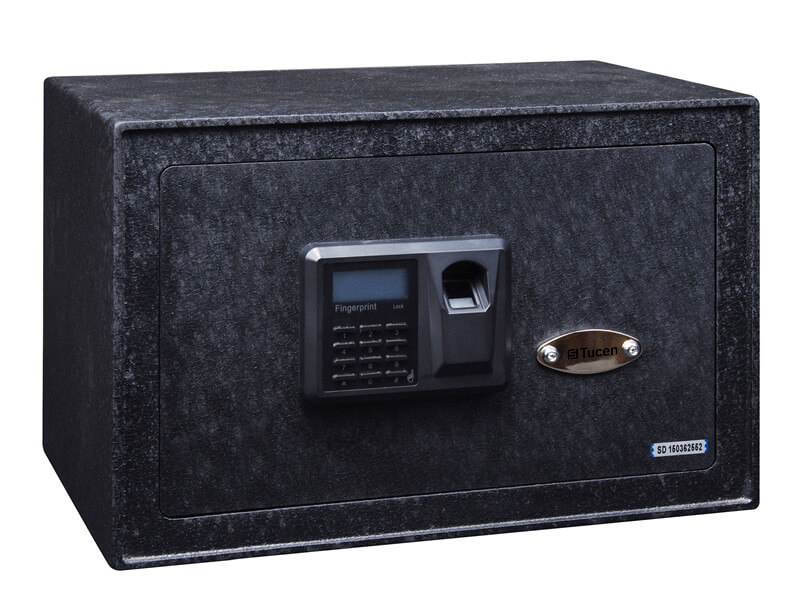 F0500S Series Tucen Hot Sell Customized Electronic Fingerprint Deposit Home Money Mini Security Safe Box For Sale