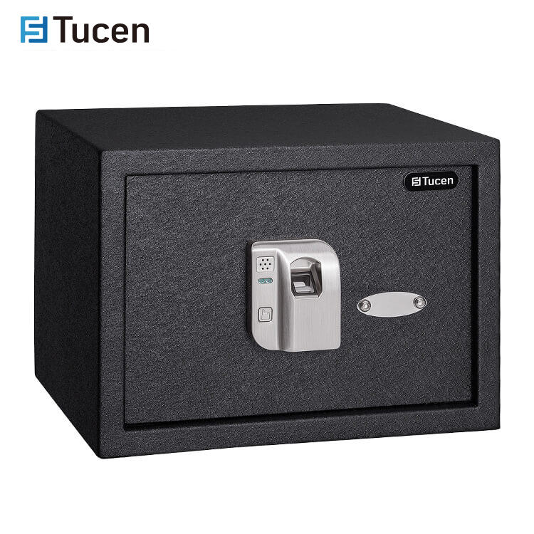 F0600S Series Tucen Removable Integrated LED Light, Automatic Lighting Fingerprint Safes For Home or Office