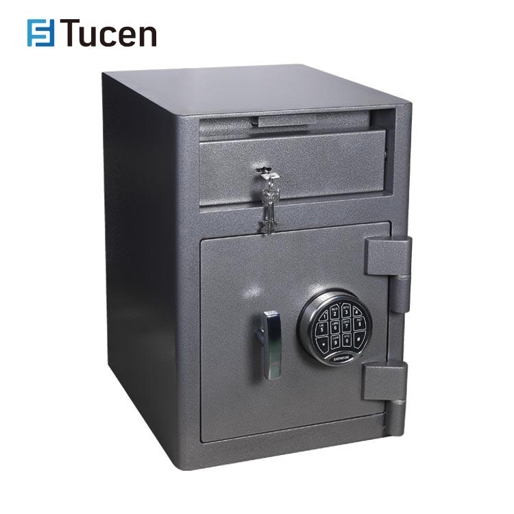 Tucen Digital Keypad Anti-drill Plates Depository Cash Vault Drop Safe Box
