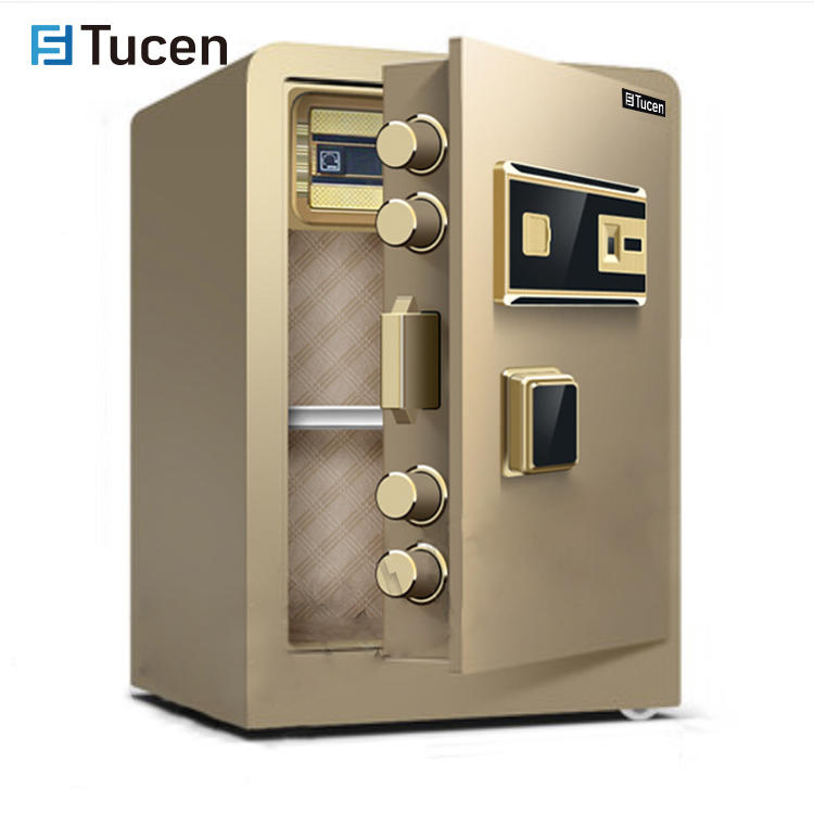 BS0500E TUCEN Fingerprint Security Fingerprint Electronic Digital Money Luxury Safes For Home