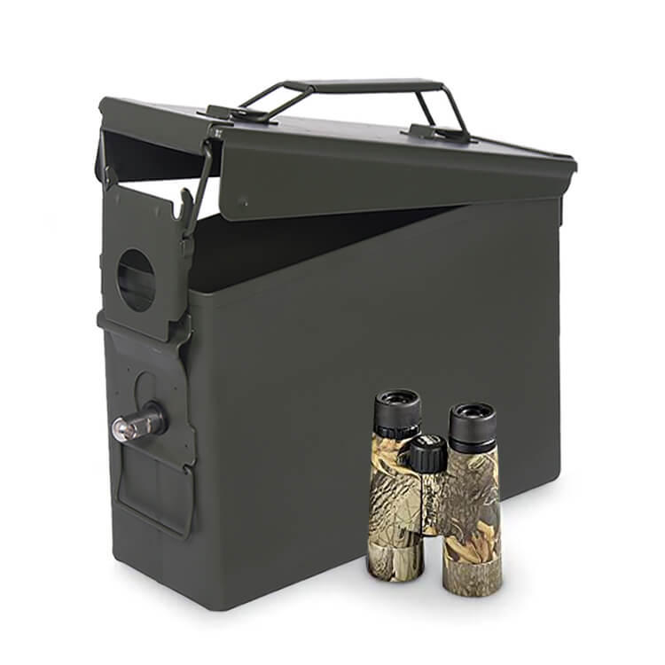 Ammo 30 Tucen Army Green Military Style 30 Cal M2A1 m19a1 Metal Waterproof Fireproof Ammo Box