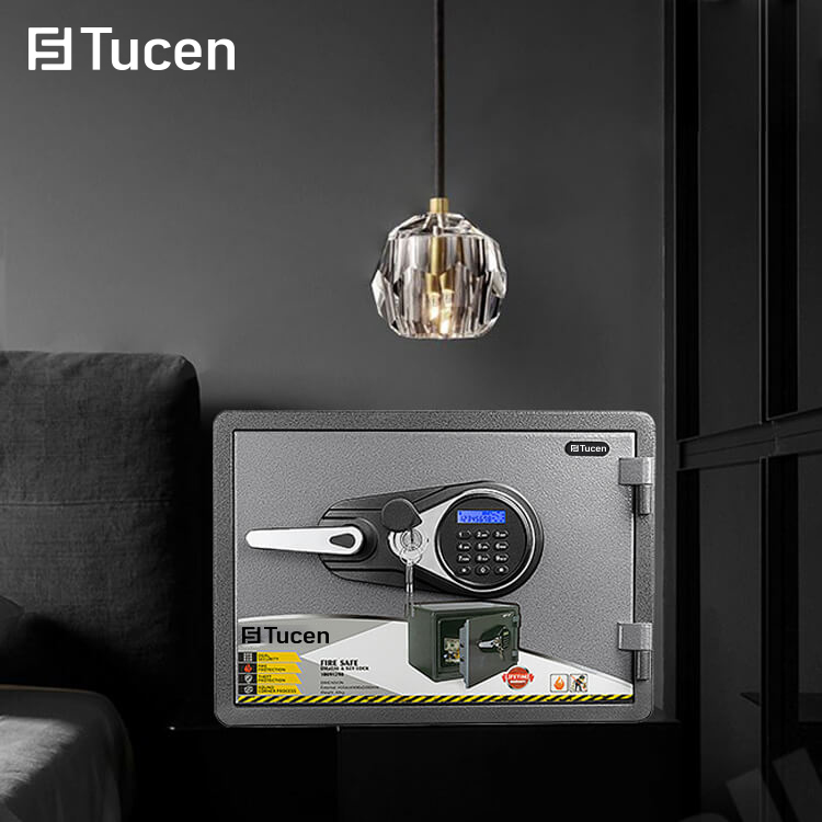 Tucen  FP0403E High Quality Safe Box Fireproof Booil Fire Resistent Safe For Home