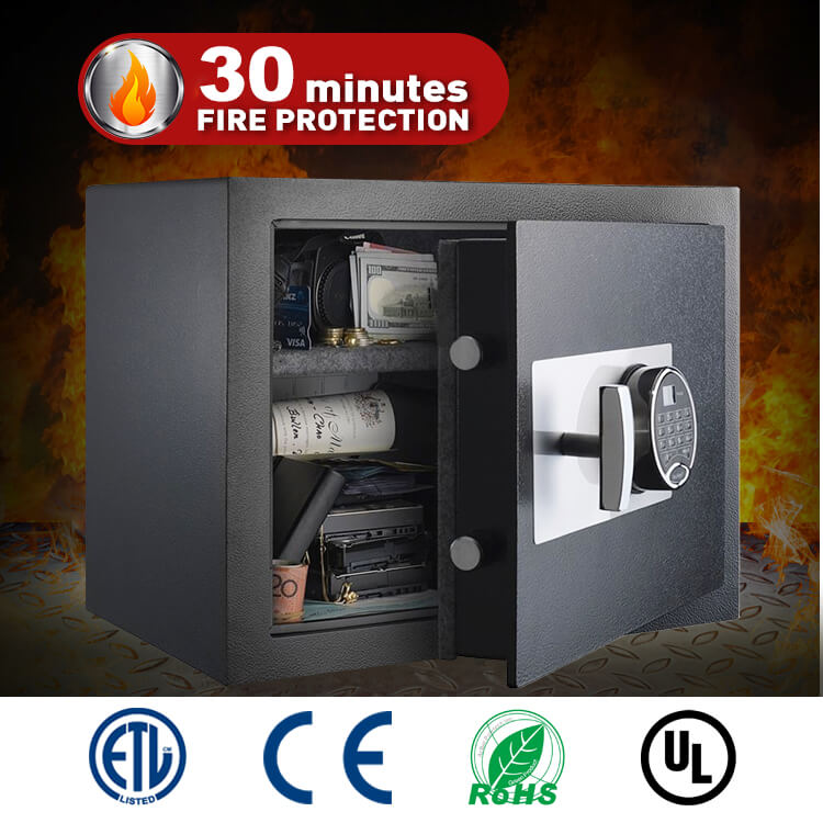 Tucen FP1901E 30 Minutes Fire Protection Electronic Fireproof Hotel Weight Safe Box